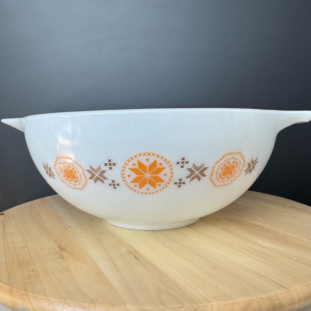 Vintage Pyrex Town & Country 4 QT Mixing Bowl Cinderella The Large Nesting Bowl
